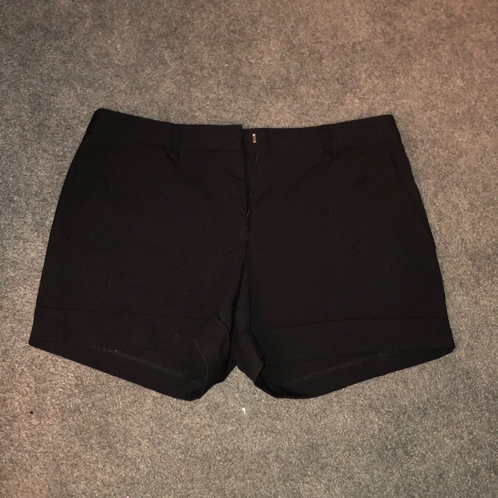Black high wasted shorts